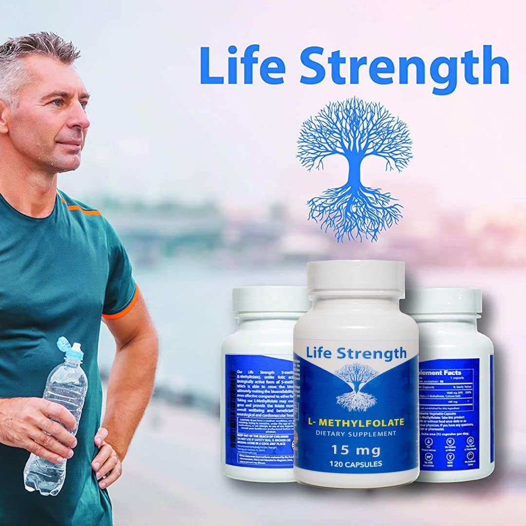 Caja LifeStrength L-Metilfolato cápsulas 120 unidades