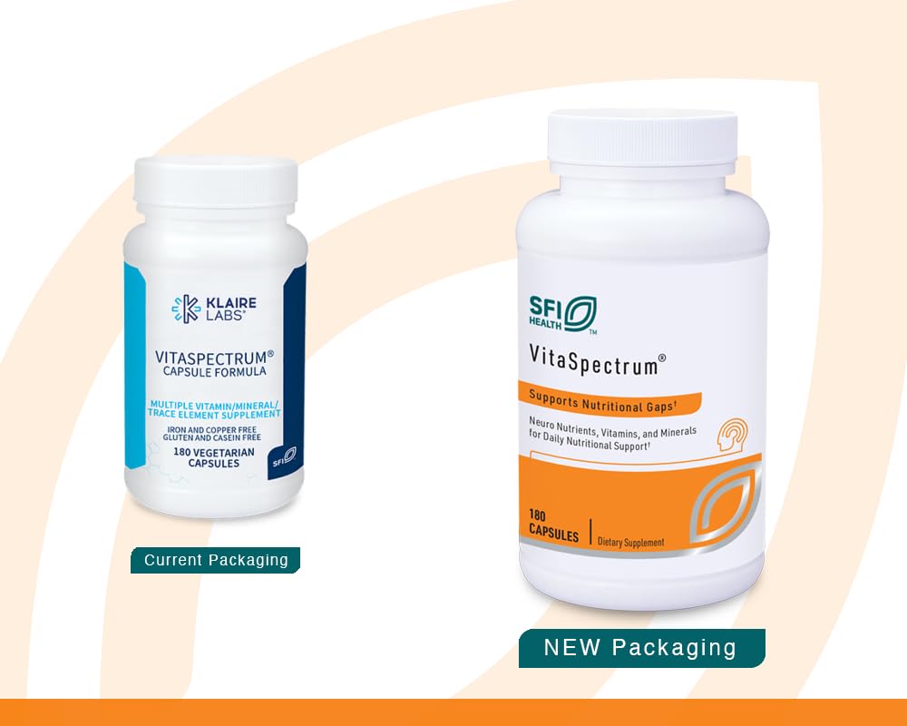 Caja del multivitamínico Klaire Labs VitaSpectrum para niños