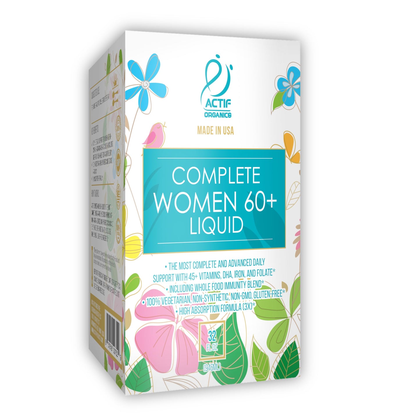 Caja del multivitamínico líquido ACTIF para mujeres