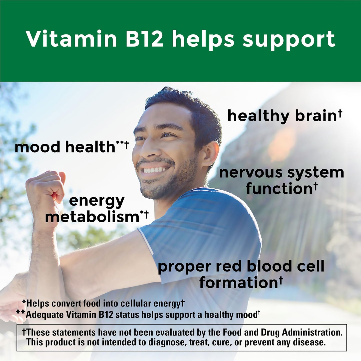 Caja Nature Made Vitamina B12 Fuerza Máxima 5000 mcg
