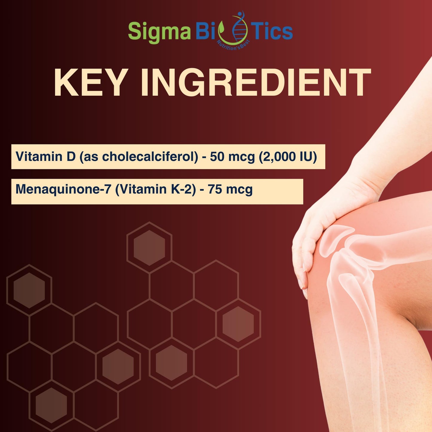 Caja SigmaBiotics suplemento colágeno y vitamina D