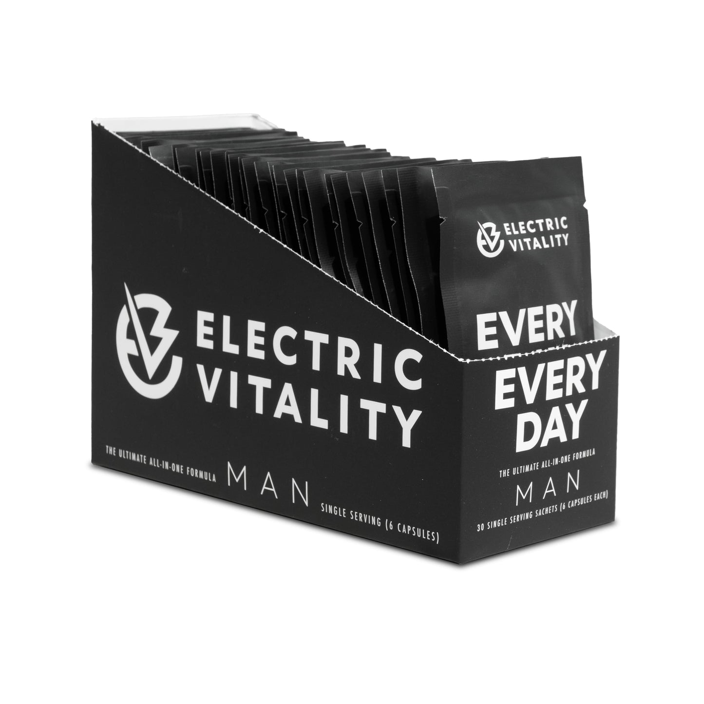 Caja de sobres multivitaminas Electric Vitality