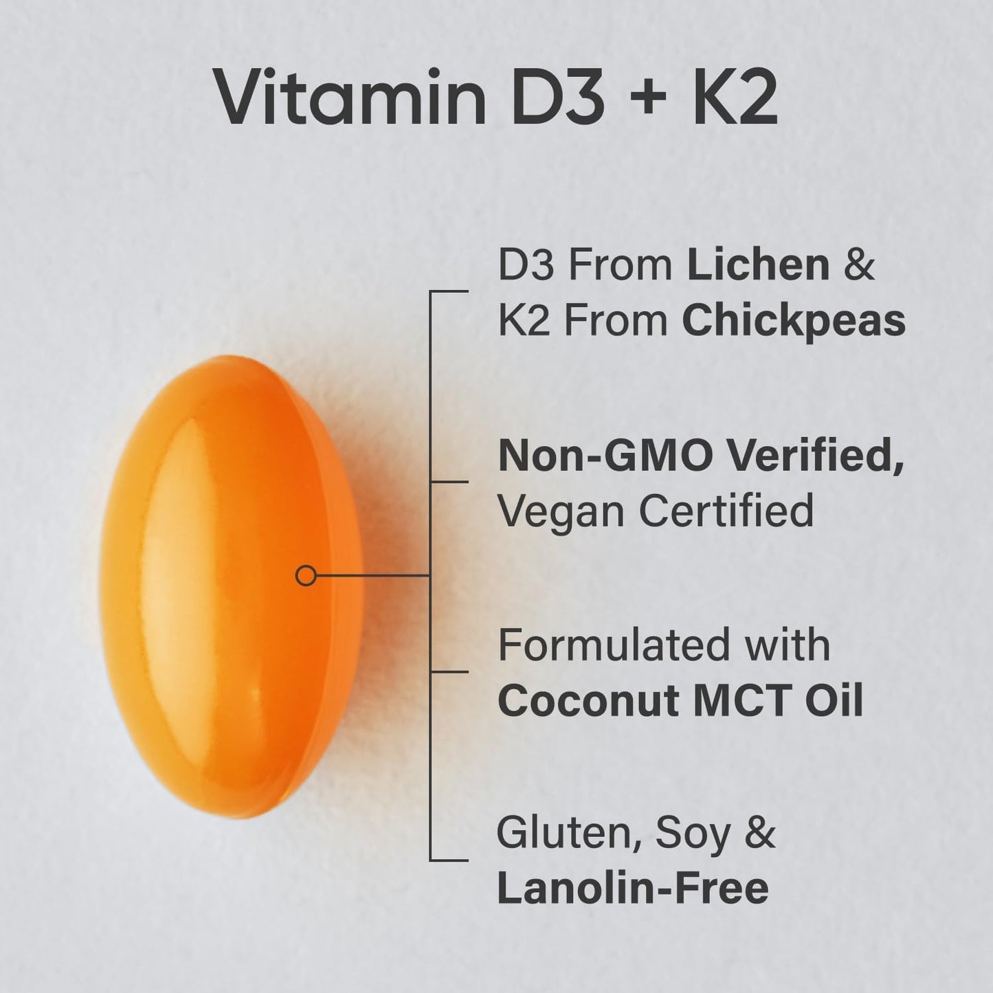 Caja con suplementos omega 3 y vitamina C y D3 K2 veganos