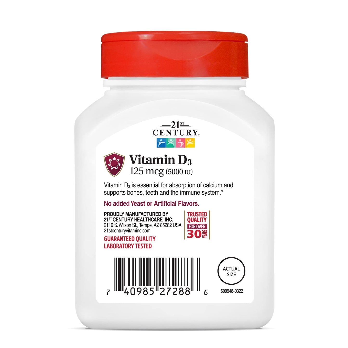 Caja vitamin D 21st Century paquete de 3