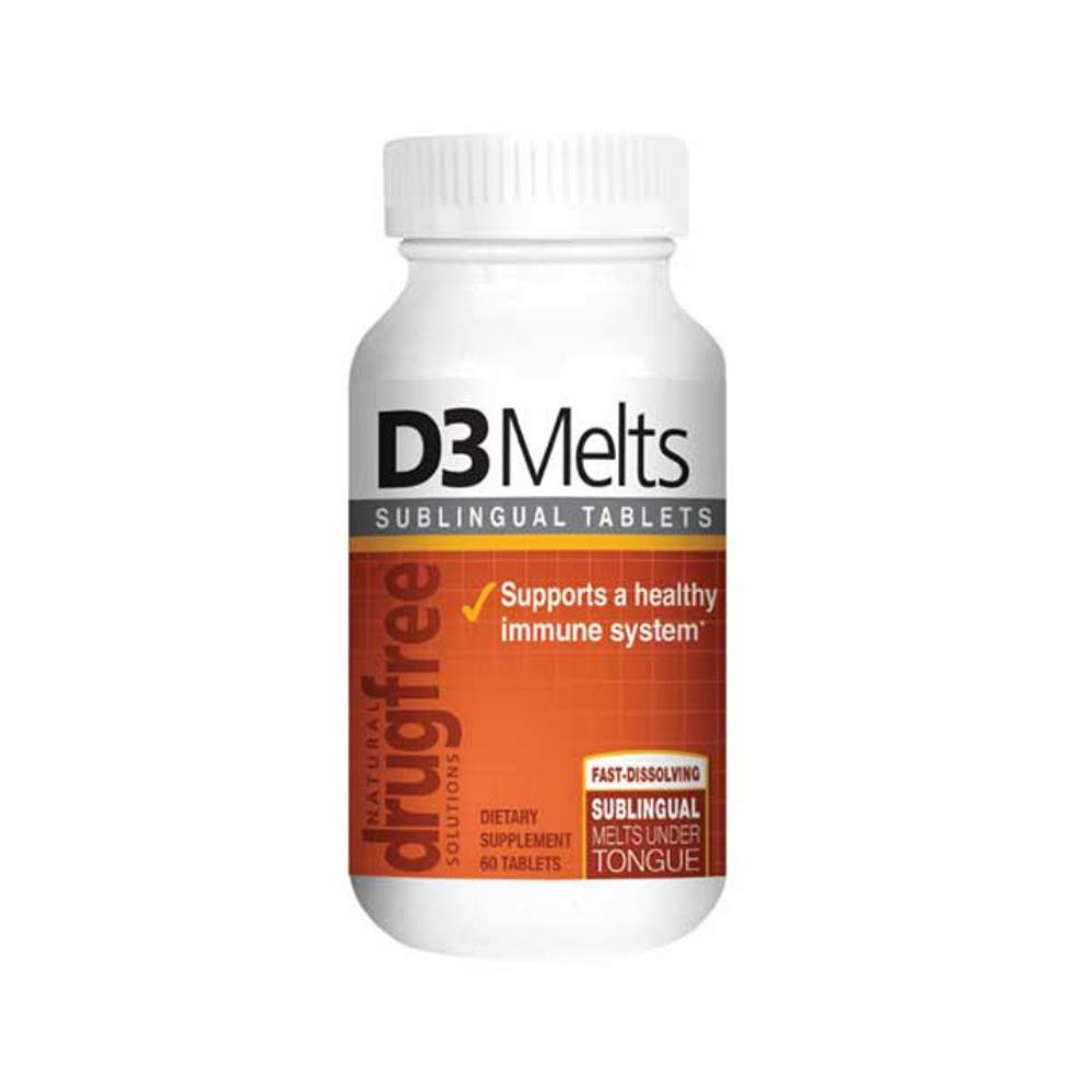 Caja de vitamina D3 Dr Newton's Naturals 60 tabletas