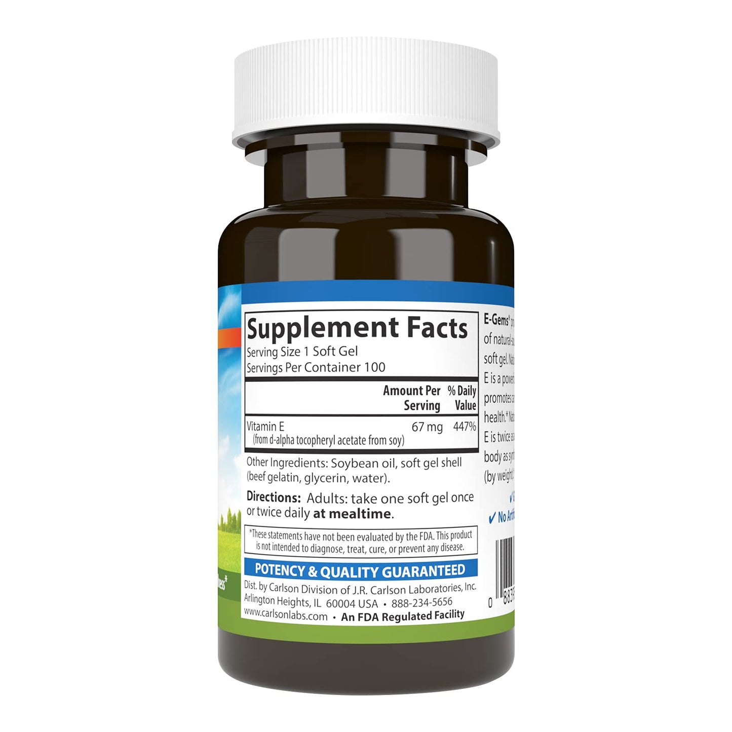 Caja vitamina e natural 100 ui