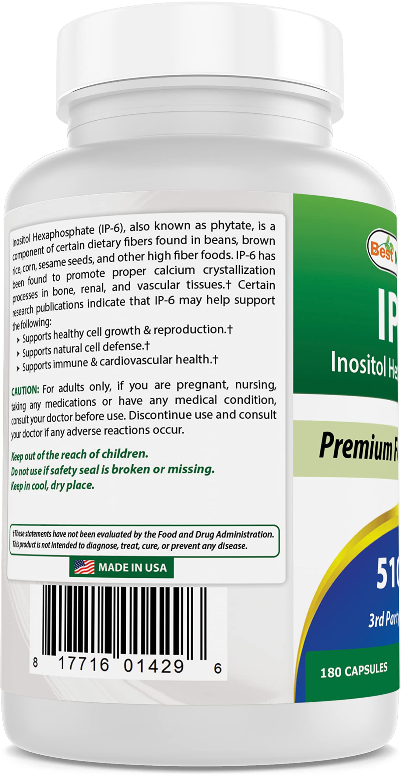 Calidad Best Naturals IP-6 certificado GMP FDA