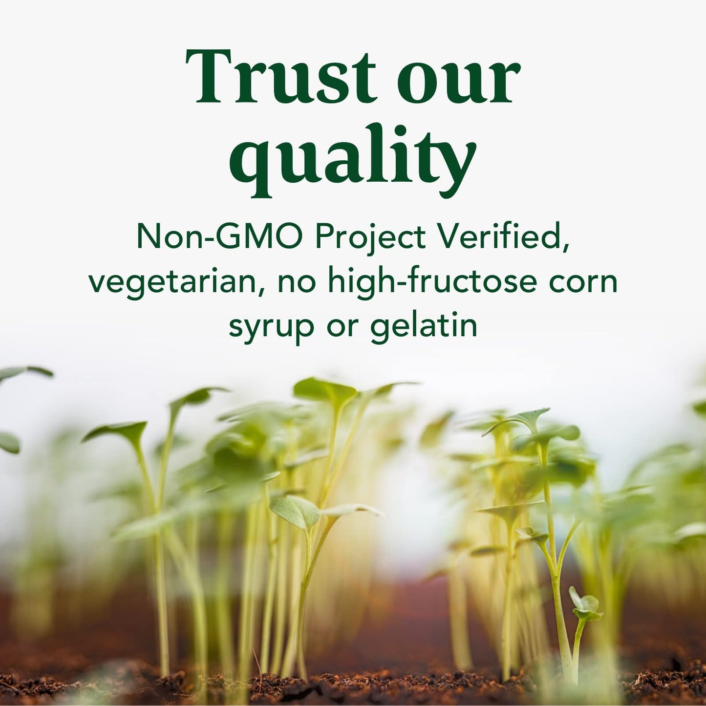 Calidad confiable MegaFood, verificación No-OGM.