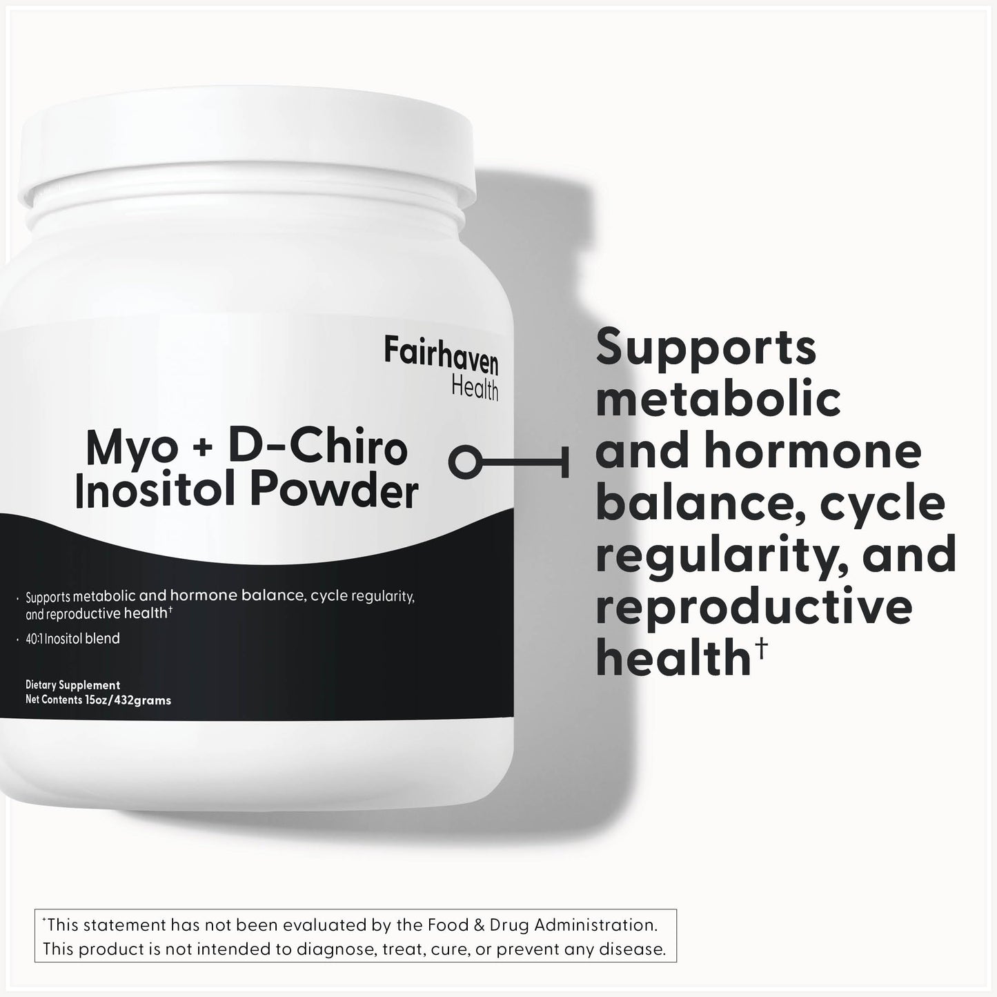 Calidad Fairhaven Health polvo inositol sin OGM