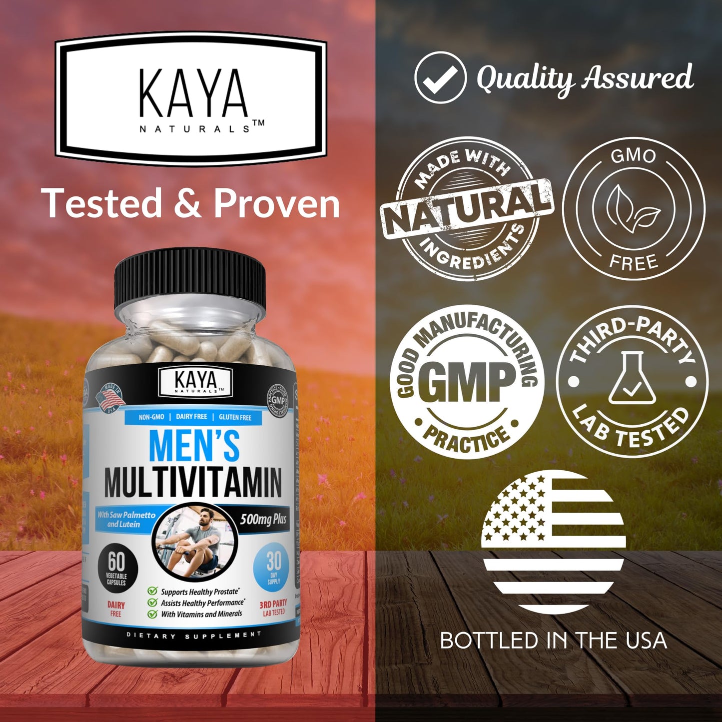 Calidad garantizada de las multivitaminas Kaya Naturals