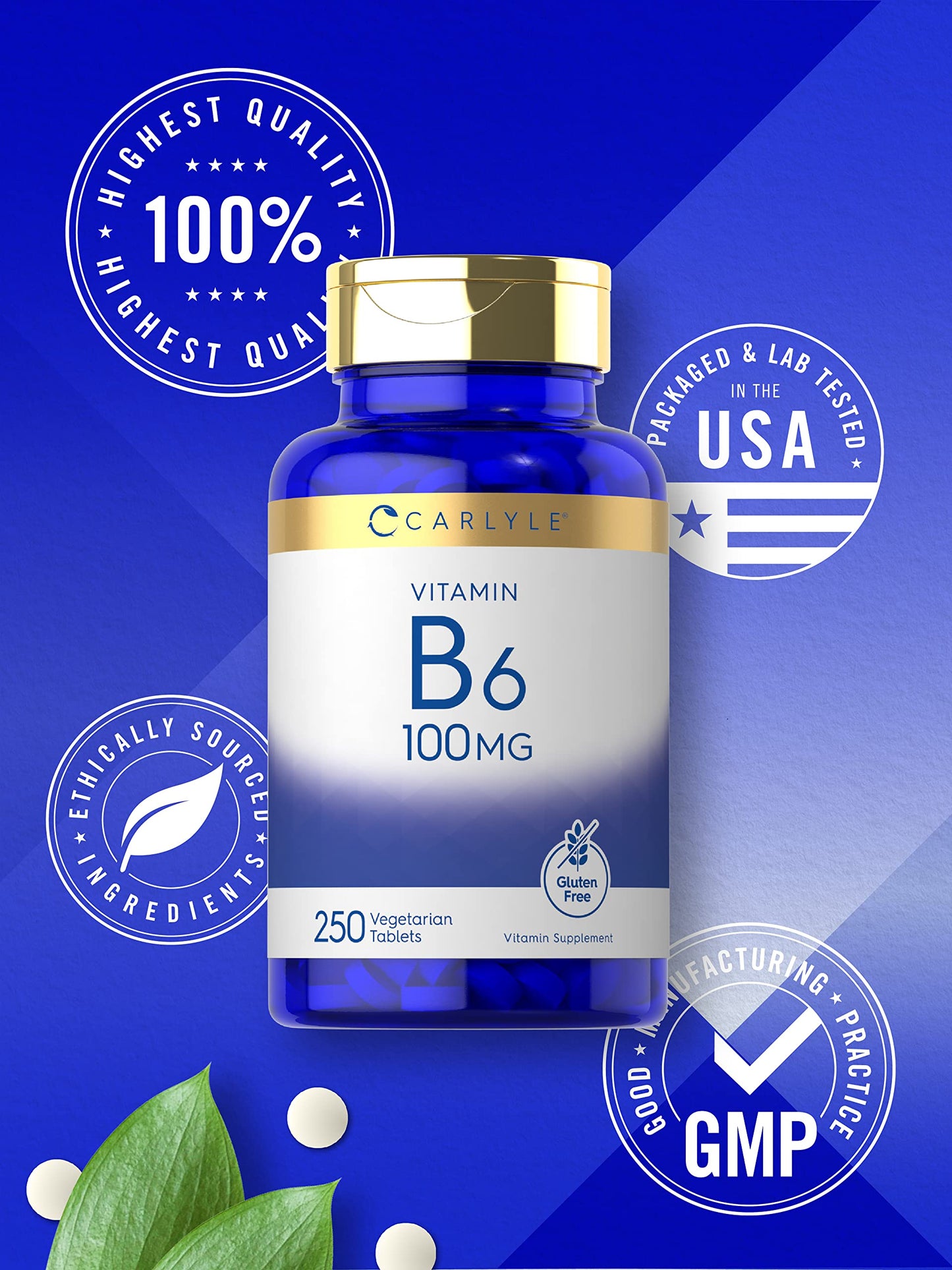 Calidad ingredientes Carlyle vitaminas B6 sin gluten