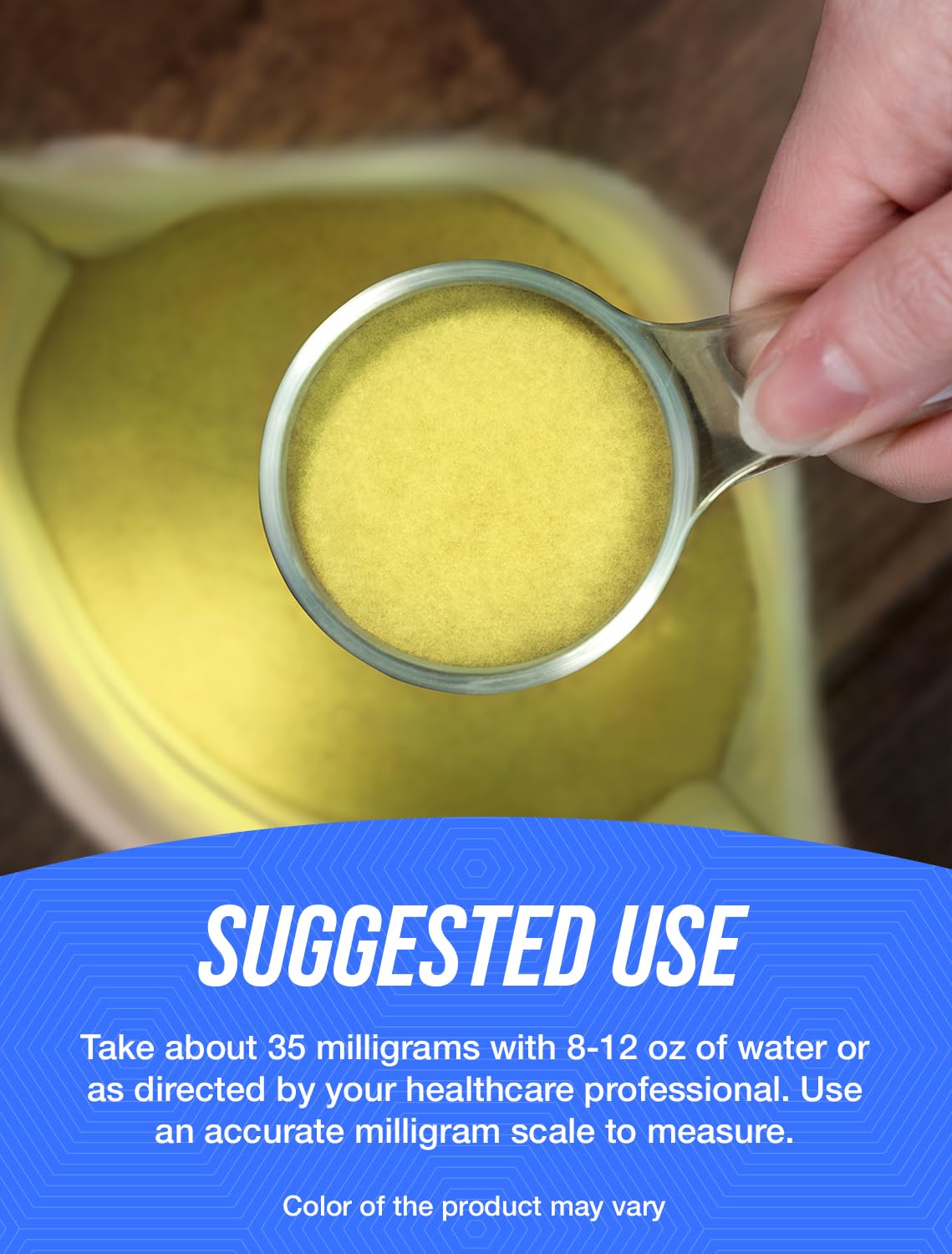 Calidad polvo vitamina A BulkSupplements 100 gramos para salud