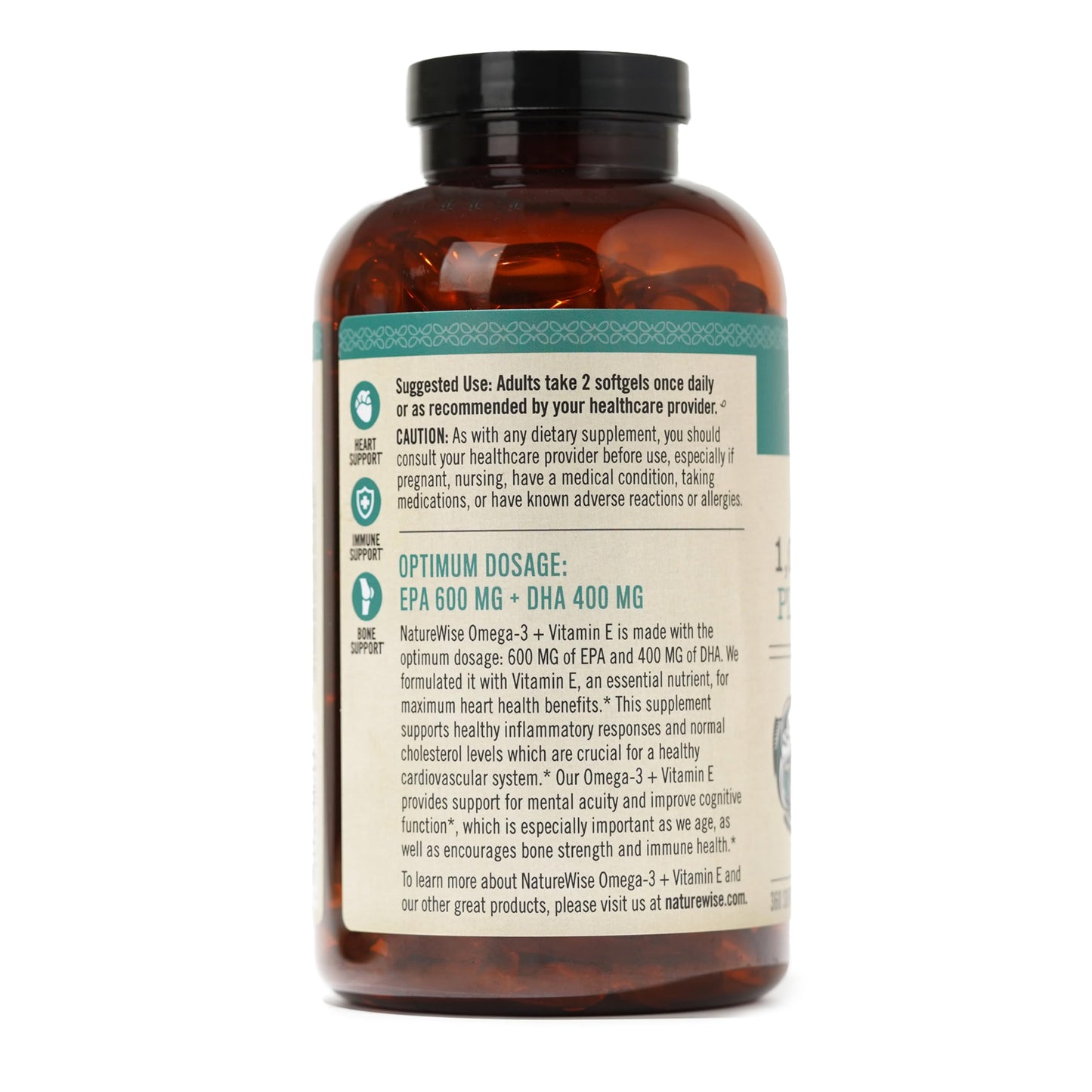 Calidad asegurada suplementos NatureWise fabricados en EE.UU.