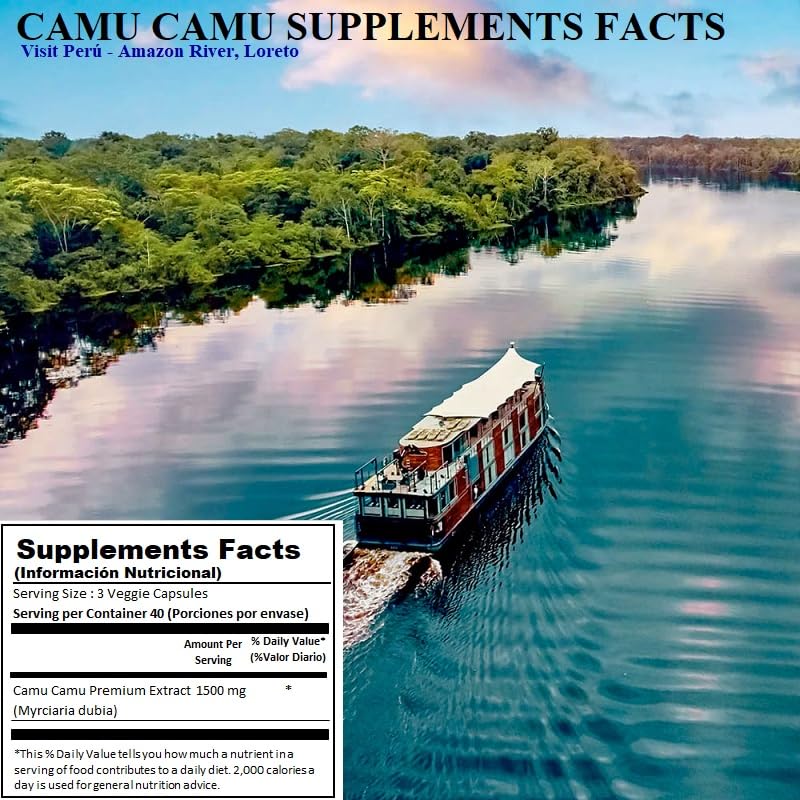 Extracto de Camu Camu en cápsulas naturales.