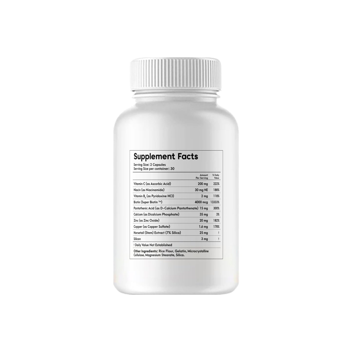 Cápsula avanzada FoliStrength suplemento dietético