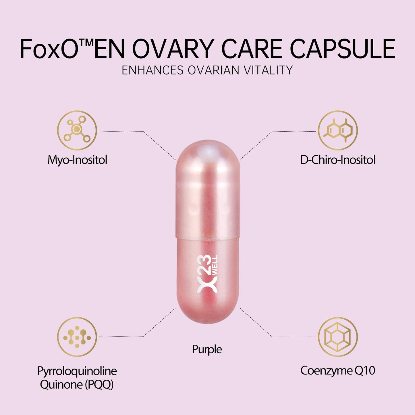 Cápsulas 23Well soporte hormonal y salud ovárica