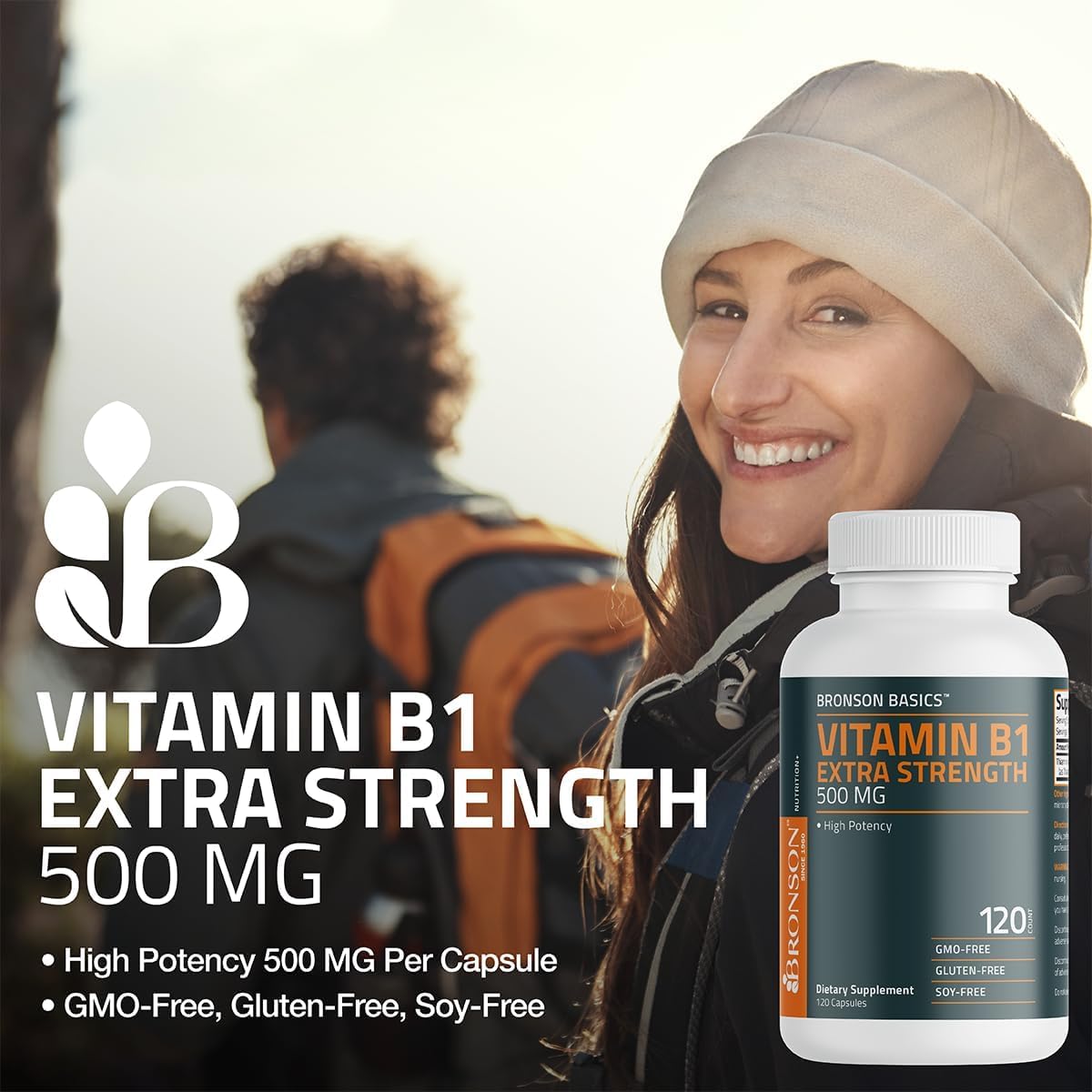 Cápsulas B1 Bronson para energía y bienestar diario