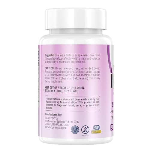 Cápsulas de BIO POTENTIA con fórmula avanzada para salud femenina