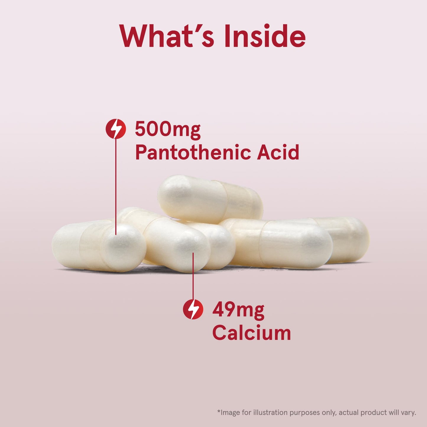 Cápsulas blancas ácido pantoténico 500mg Jarrow Formulas