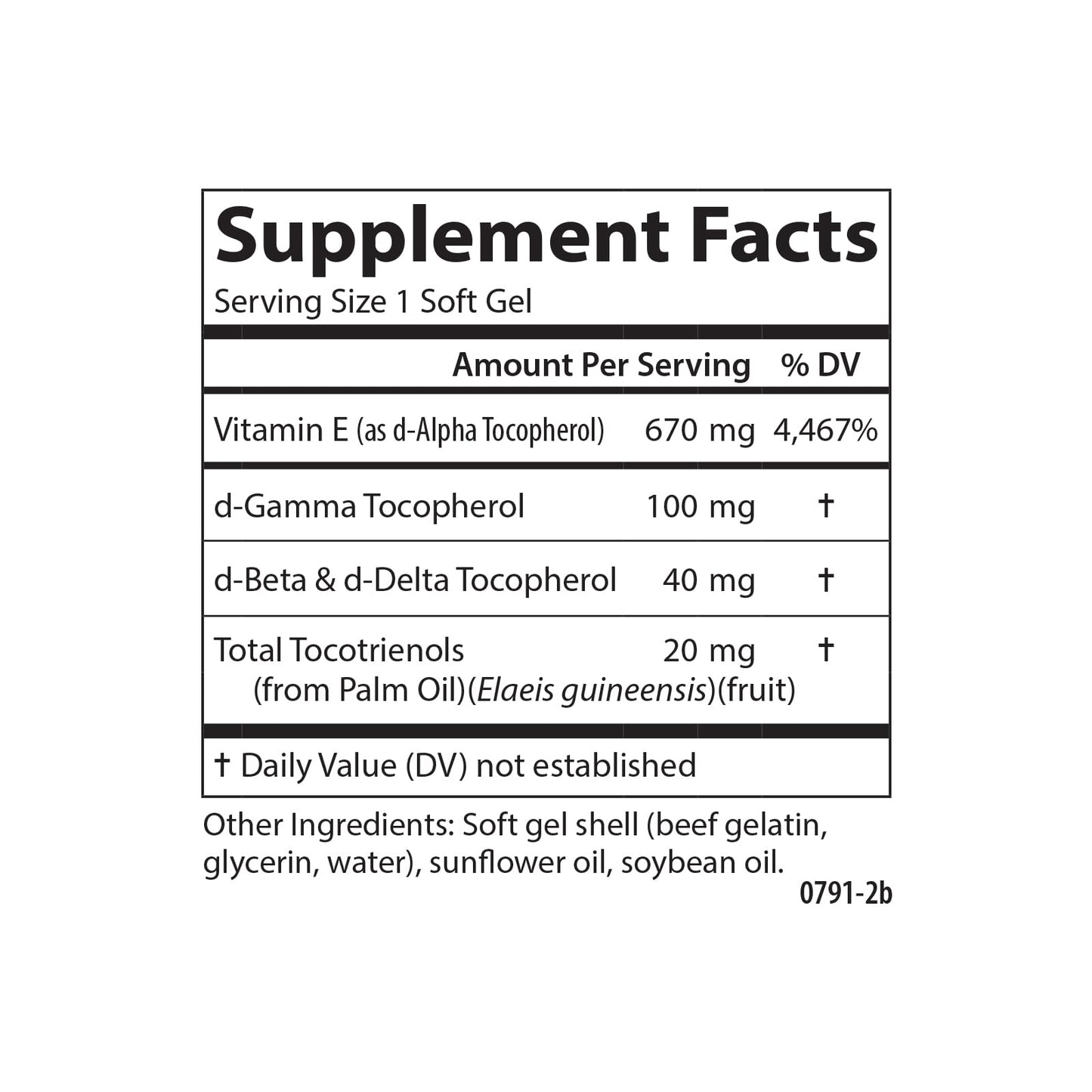 Cápsulas blandas Carlson E-Gems suplemento vitamina E 120 unidades