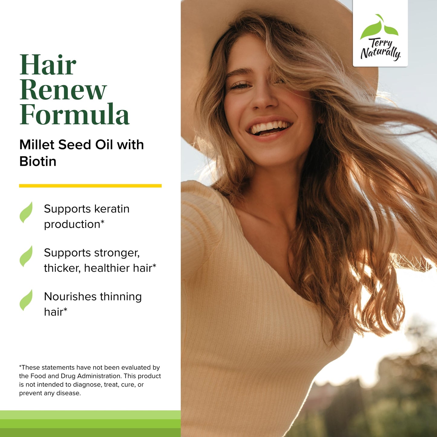 Cápsulas blandas Hair Renew Terry Naturally para cabello