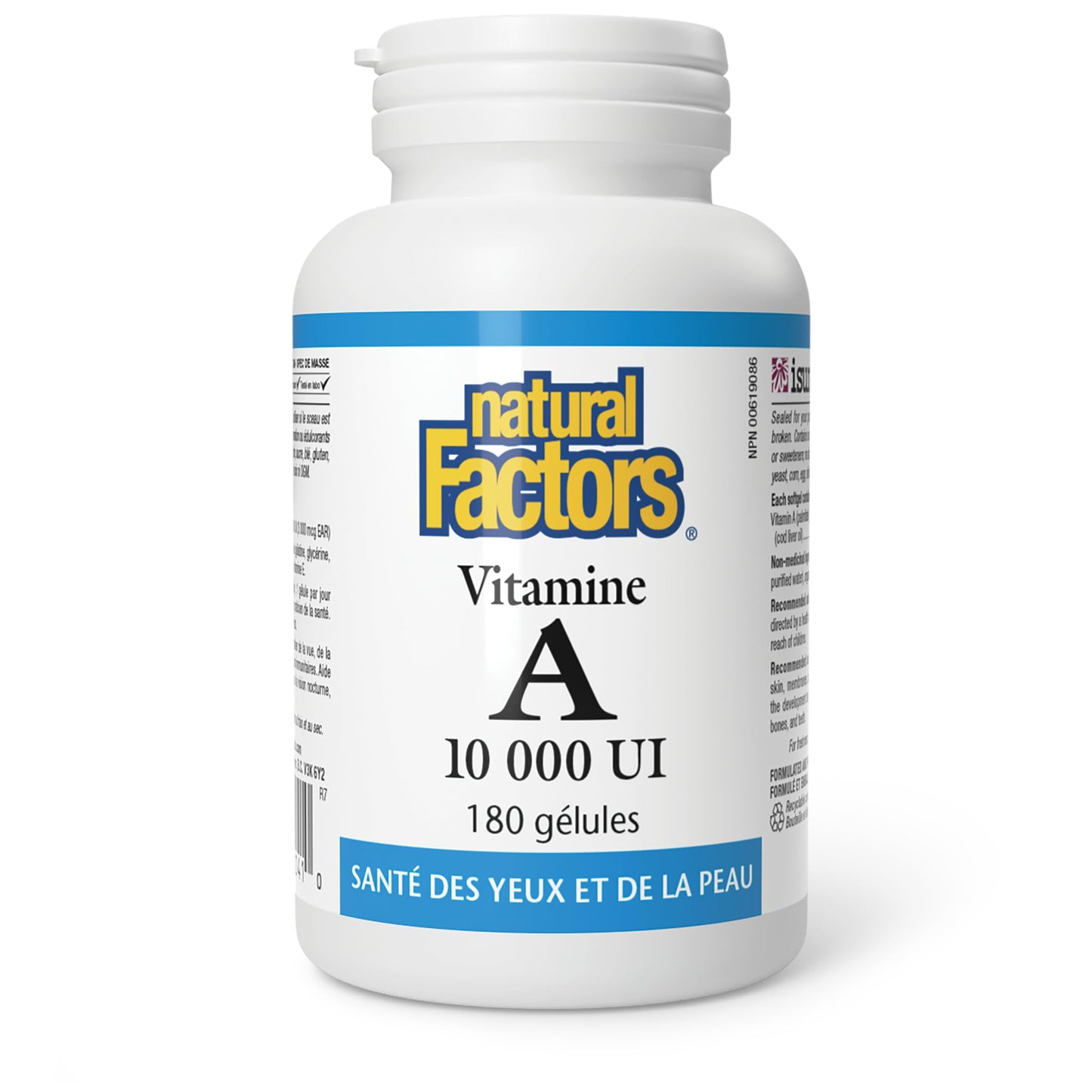 Cápsulas blandas Natural Factors vitamina A salud visual