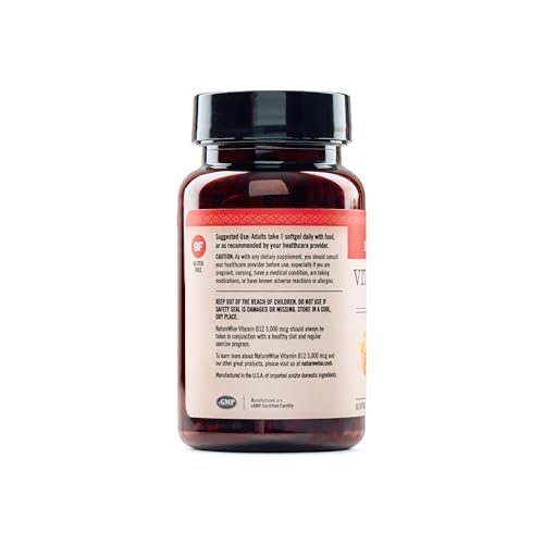 Cápsulas blandas NatureWise vitamina B12 energía y mente