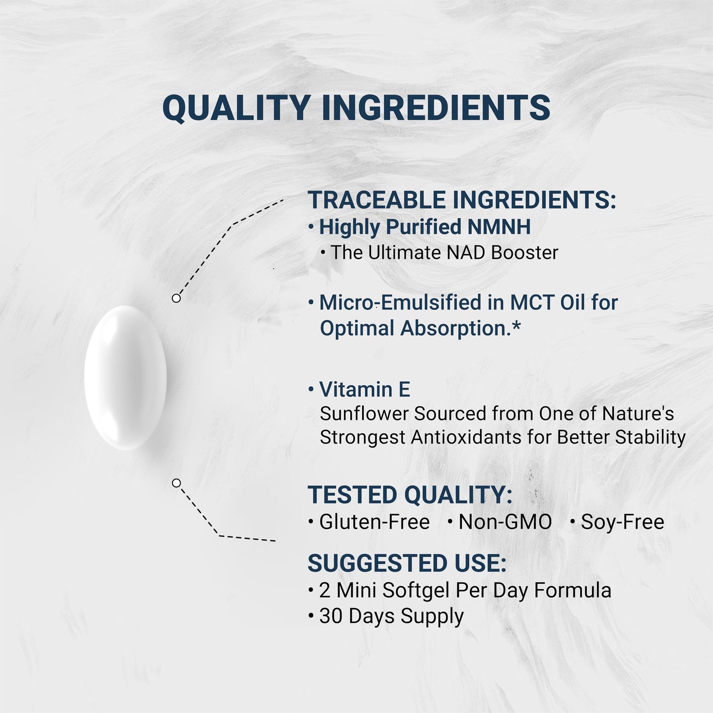 Capsulas blandas líquidas Naturalis NMNH 300mg para NAD+