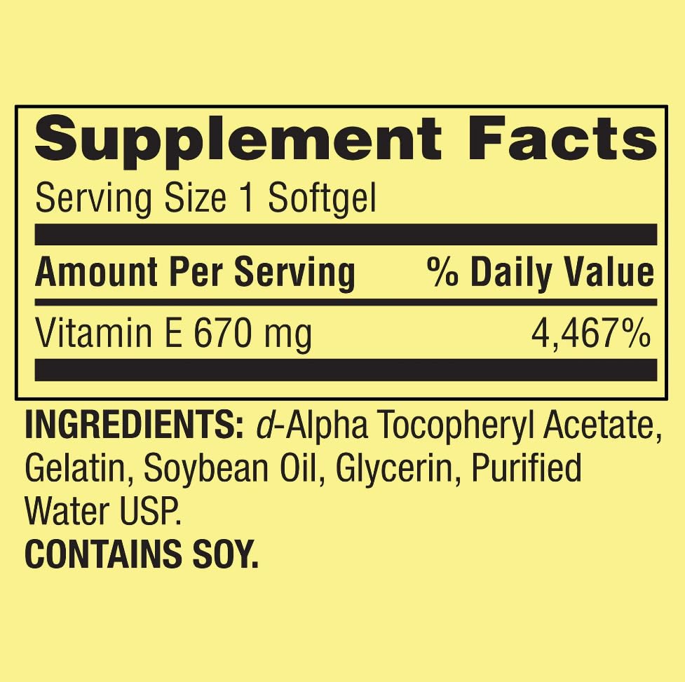 Cápsulas blandas Spring Valley vitamina e antioxidante para piel e inmune