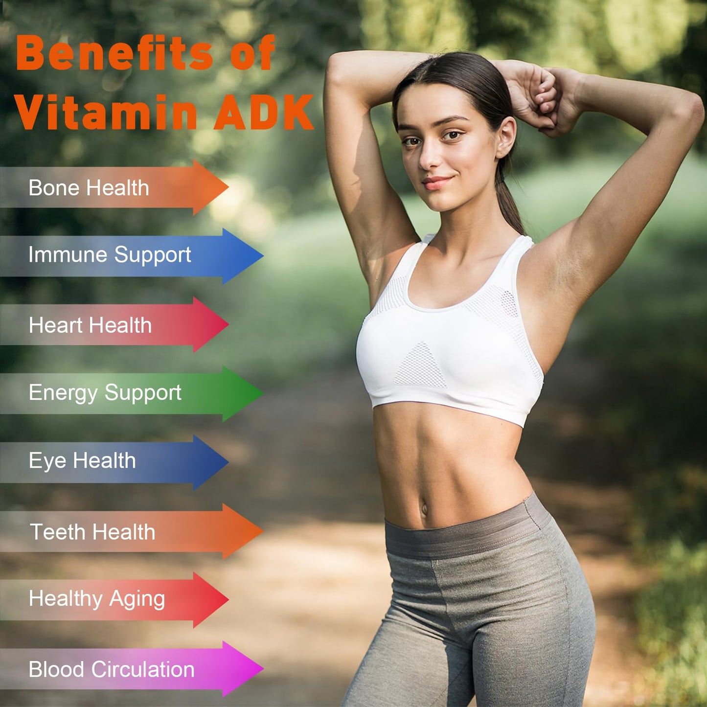 Cápsulas blandas suplemento Uarcool ADK vitaminas A D K