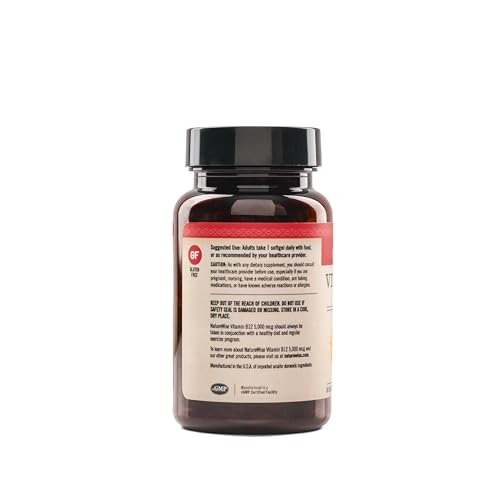 Cápsulas blandas vitamina B12 NatureWise para energía