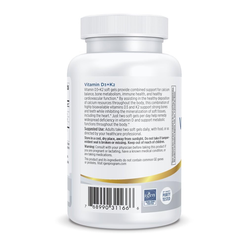 Cápsulas blandas vitamina d3 4000 iu y k2 180 mcg