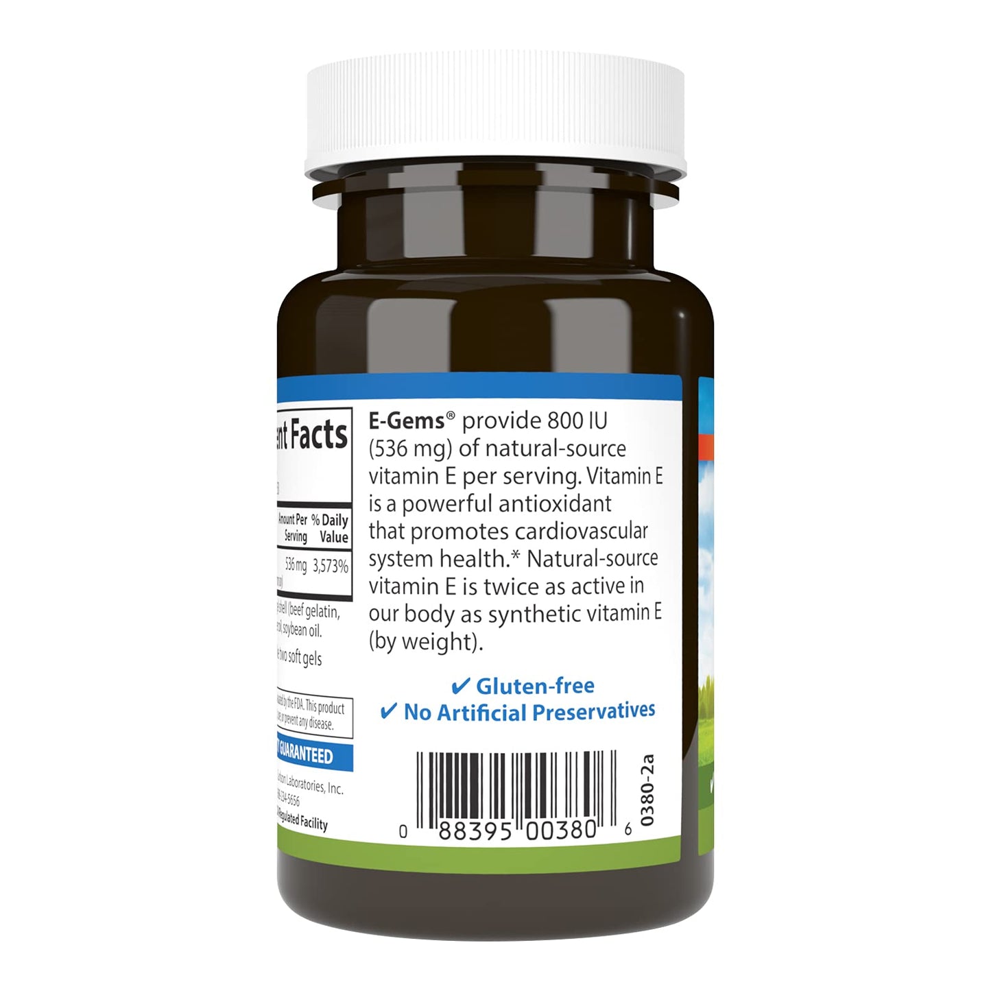Cápsulas blandas vitamina e carlson e-gems 800 ui