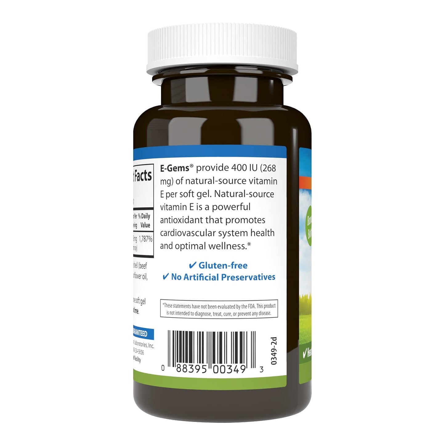 Cápsulas blandas de vitamina E natural Carlson