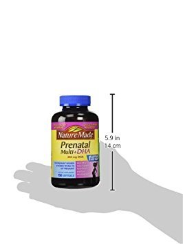 Cápsulas blandas de vitaminas prenatales Nature Made DHA