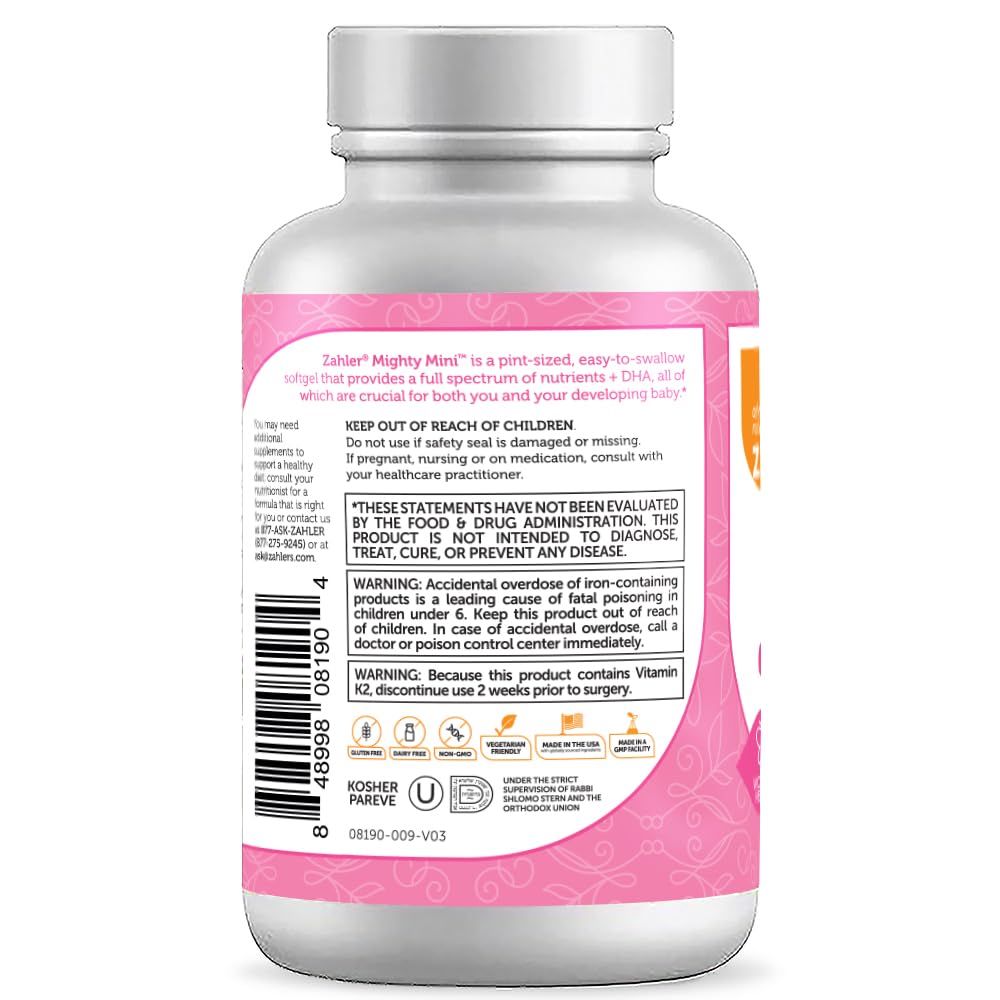 Cápsulas blandas vitaminas Zahler Mighty Mini