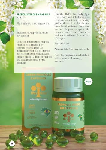 Cápsulas blandas Wax Green con vitaminas C y E