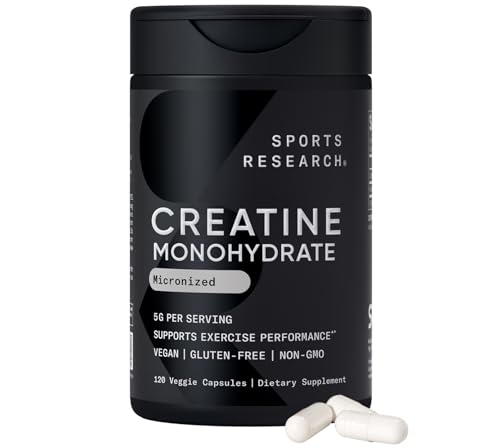 Cápsulas de creatina monohidrato Sports Research
