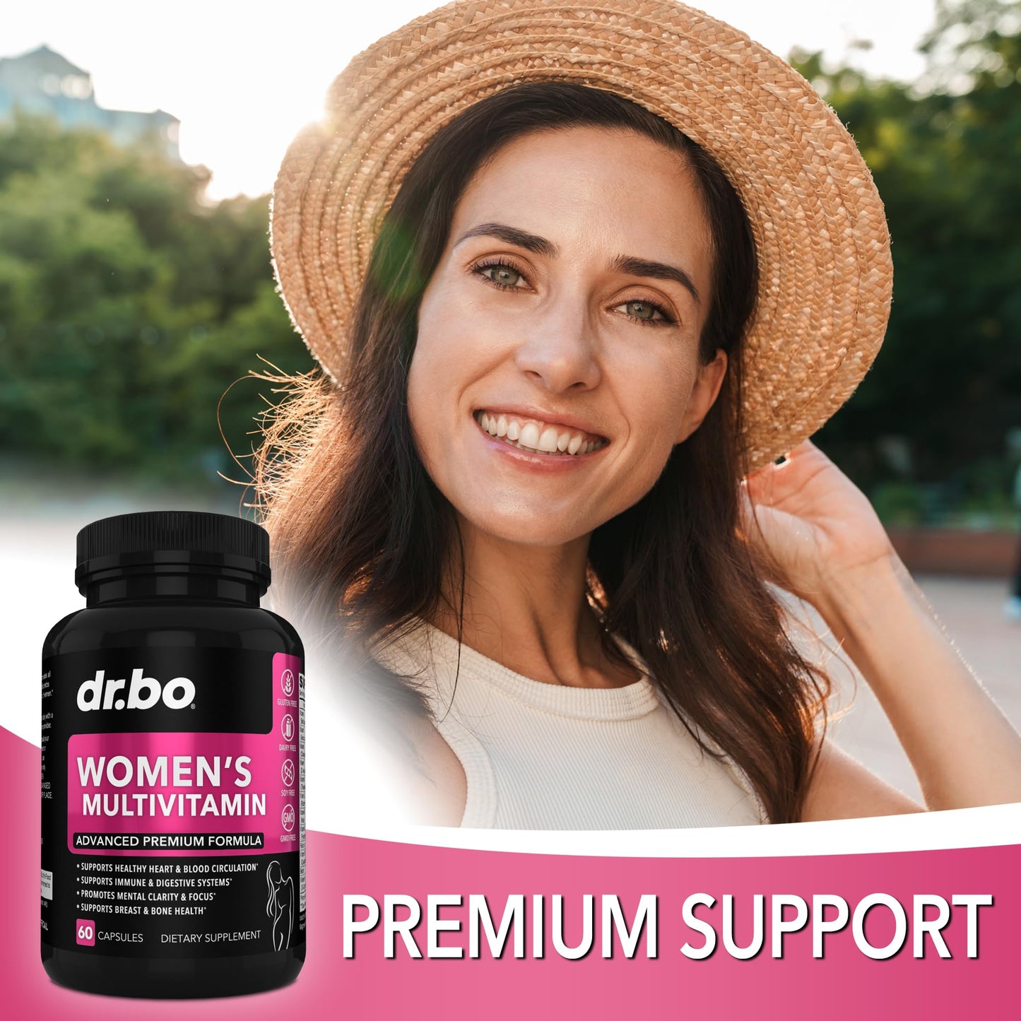 cápsulas fáciles de tragar, multivitamínico mujeres