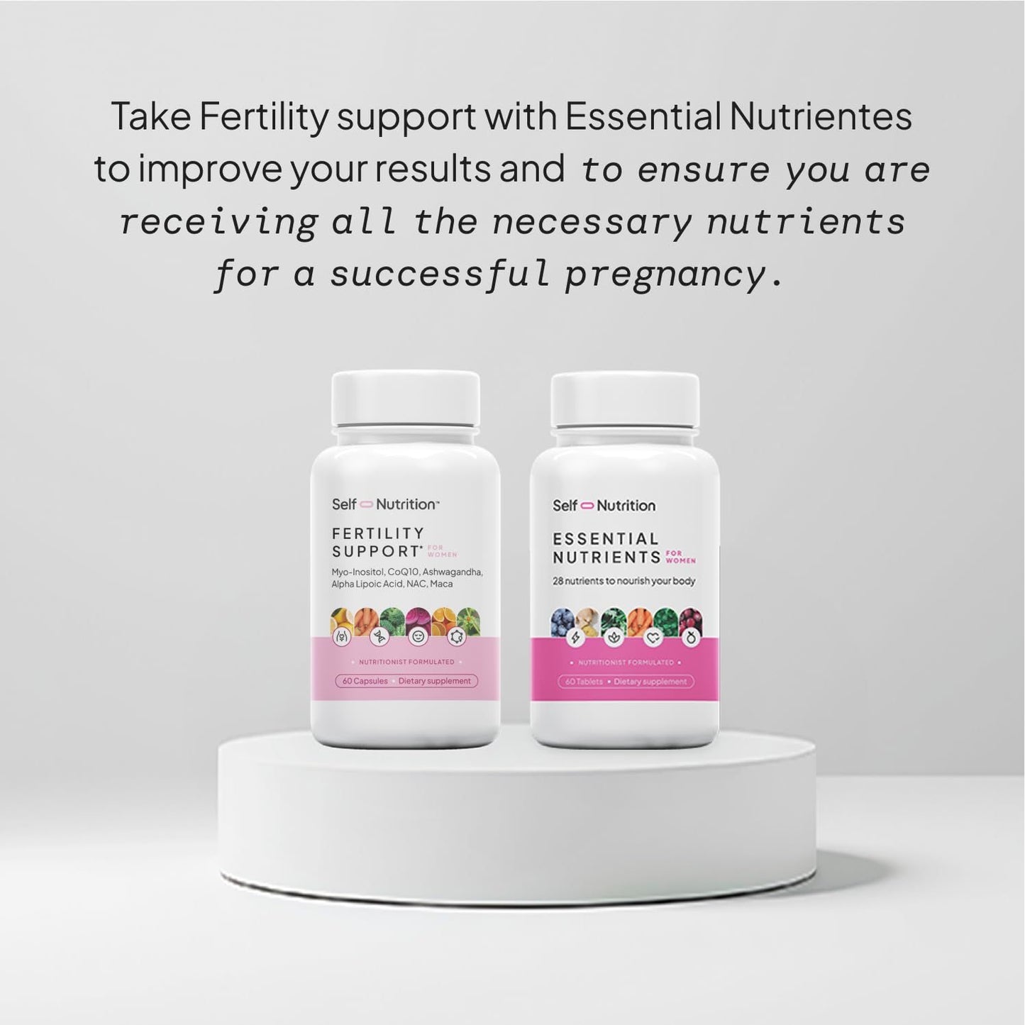 Cápsulas para fertilidad y ovulación de SELF NUTRITION