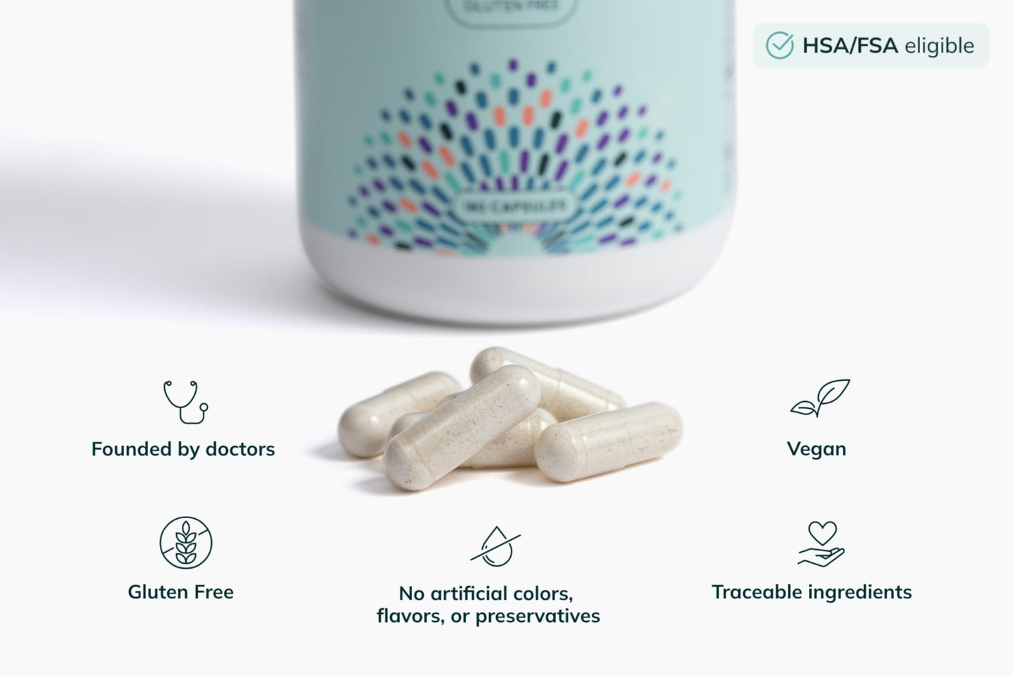 Cápsulas Genate multivitaminico prenatal salud cognitiva