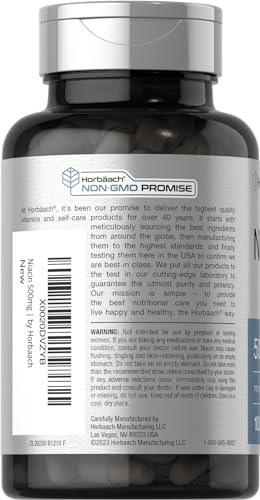 Cápsulas Horbäach Niacina vitamina b3 alta potencia