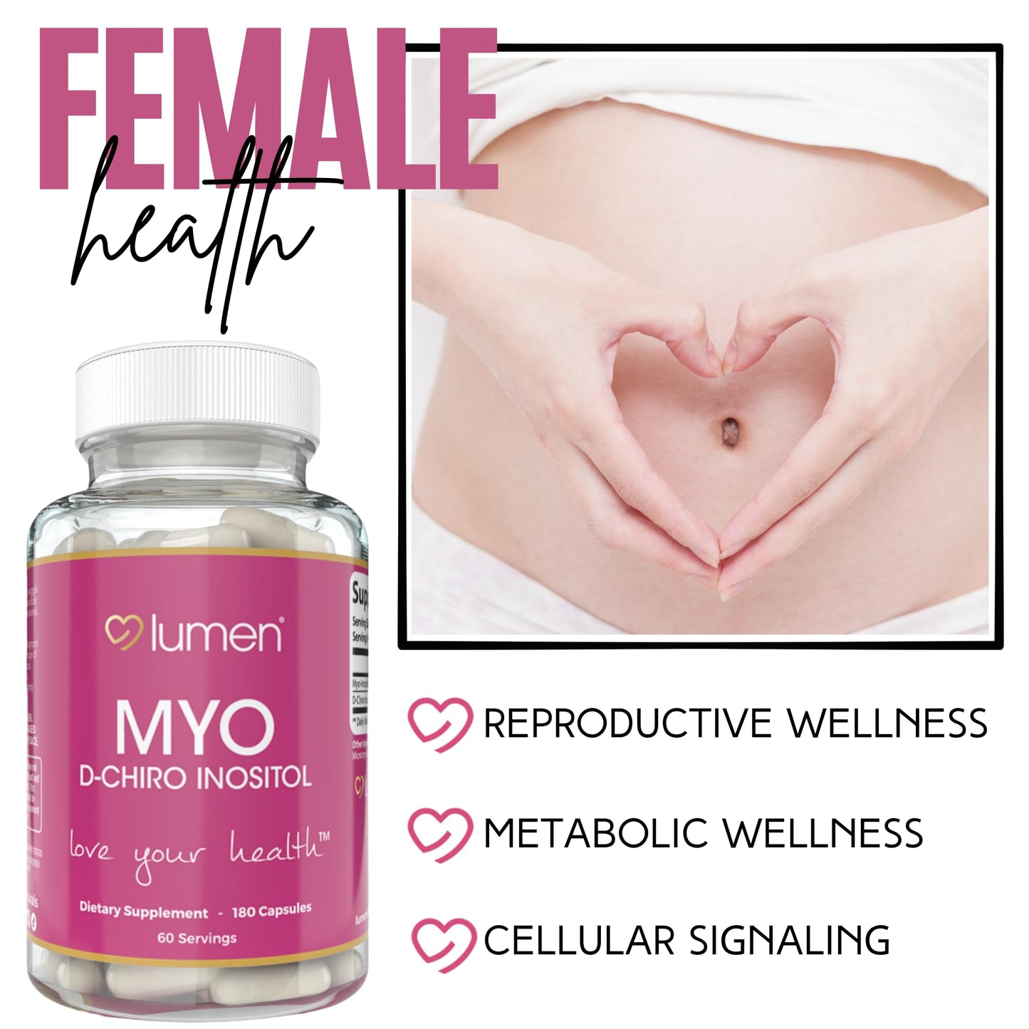 Cápsulas Lumen Naturals para soporte hormonal femenino