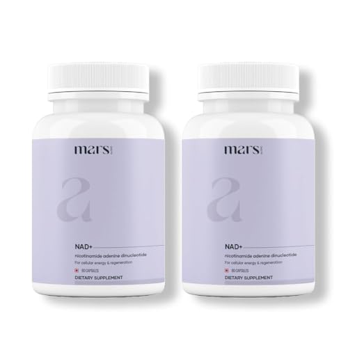 Cápsulas Mars NAD+ con vitamina B3 para energía celular y salud cerebral