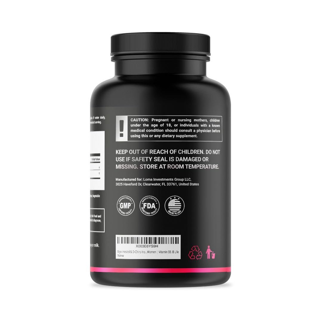 Cápsulas Mio Inositol y D-Chiro Inositol B Life suplemento mujeres