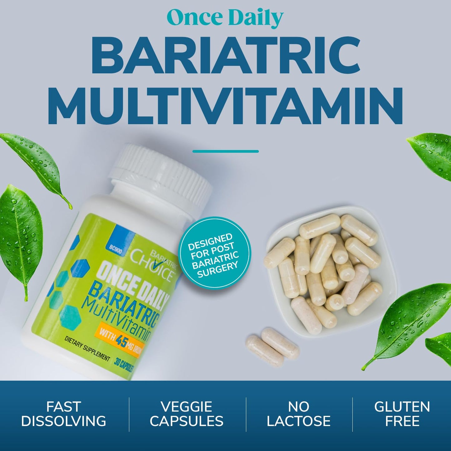 Cápsulas Multivitamina Bariátrica, Diseñado para cirugía bariátrica