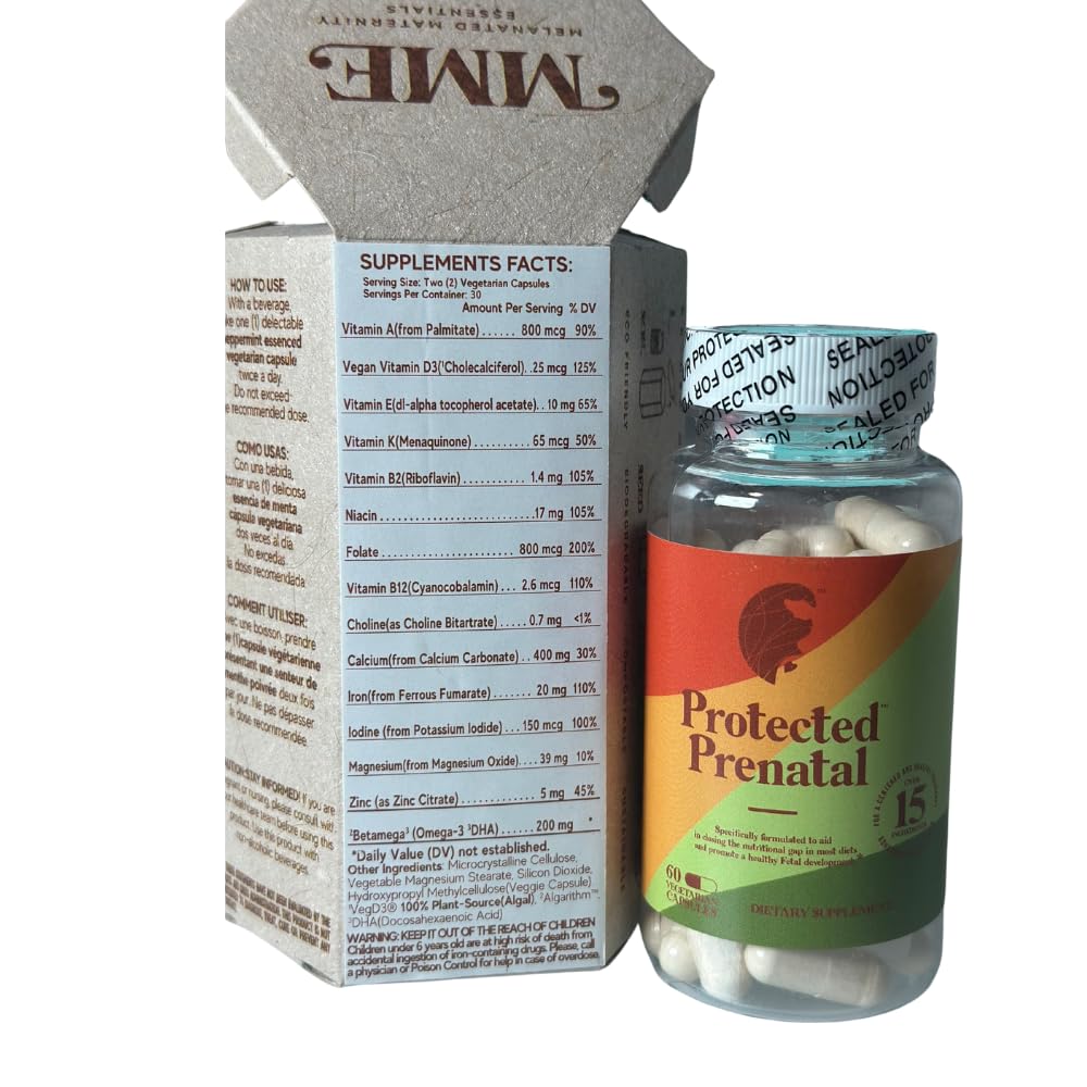 Cápsulas multivitaminas prenatales protegidas MME para maternidad