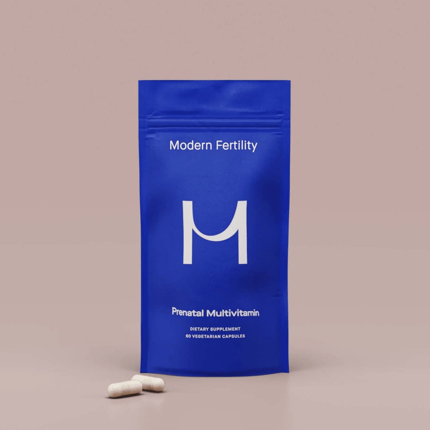 Cápsulas multivitamínico prenatal Modern Fertility detalle