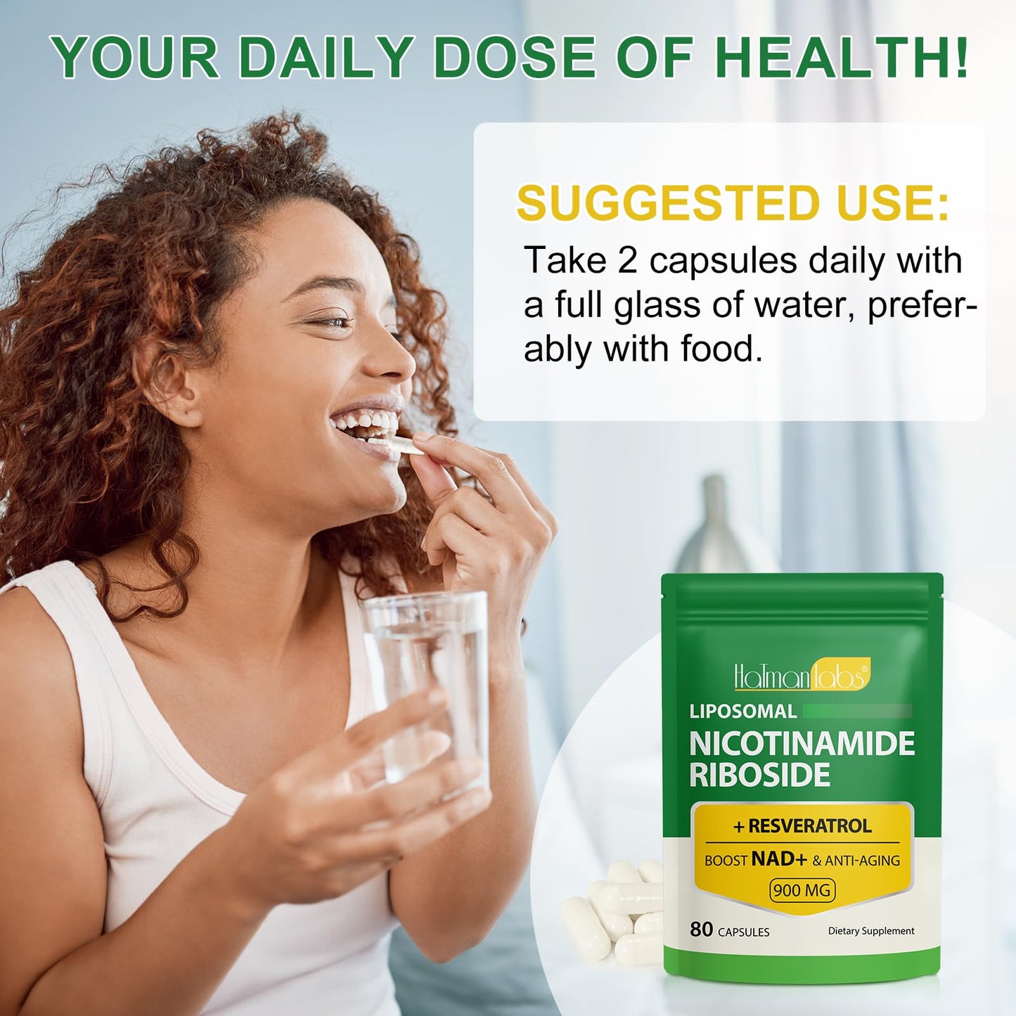 Cápsulas MXCZBSM para salud celular y energía NAD 900 mg