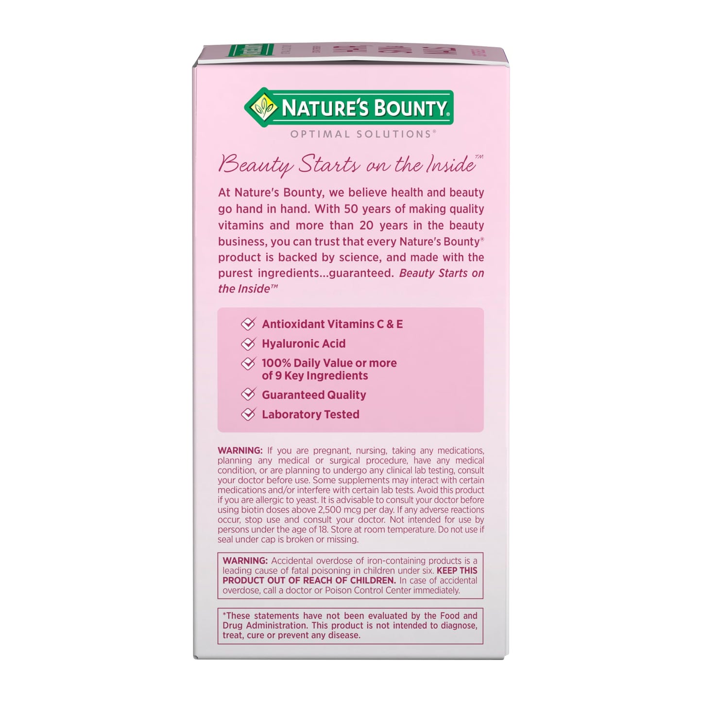 Cápsulas Nature's Bounty para uñas saludables